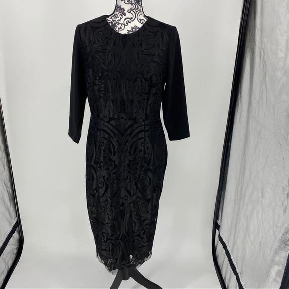 Alexia Admor Embroidered Sheath Dress stunning - Picture 4 of 9